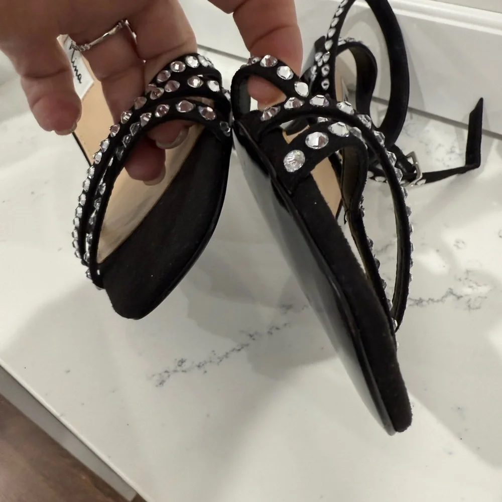 NINA NEW Laura Ankle Strap Sandal (Women) sizes 8 & 8.5